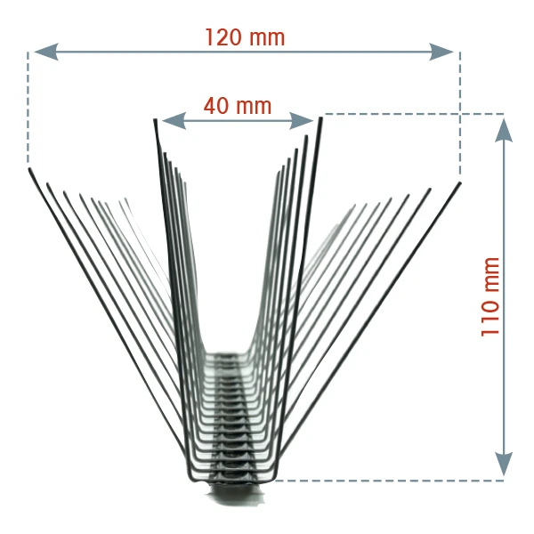 Elos Dispositif Anti-pigeon Pics Anti-volatiles 11cm Long. 0,50 MM Inox 3 Elos Dispositif Anti-pigeon Pics Anti-volatiles 11cm Long. 0,50 MM Inox – Image 3