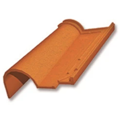 Terreal Tuile De Rive à Rabat Côté Gauche - Romane Réno 6RR - Rouge