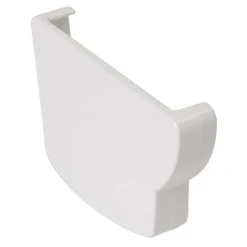 Fond De Gouttière Gauche Nicoll - À Coller - Longueur 131 Mm - Épaisseur 24 Mm - Techtan - Blanc