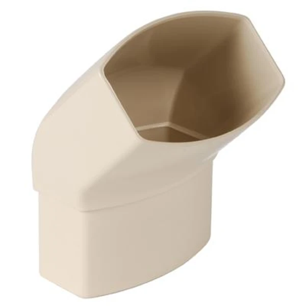 Coude Ovoïde Nicoll Pour Tube De Descente 90 X 56 Mm - Angle 45°- Mâle/Femelle - Techtan - Sable 1 Coude Ovoïde Nicoll Pour Tube De Descente 90 X 56 Mm - Angle 45°- Mâle/Femelle - Techtan - Sable